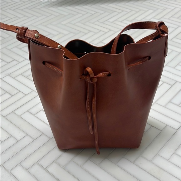 MANSUR GAVRIEL Brown Leather Bucket Bag - Picture 3 of 14
